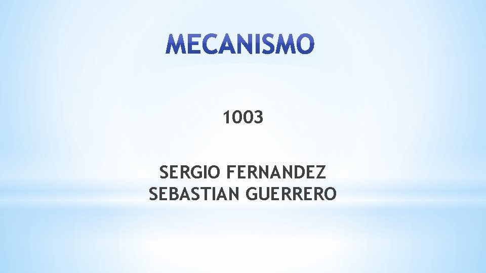 1003 SERGIO FERNANDEZ SEBASTIAN GUERRERO 