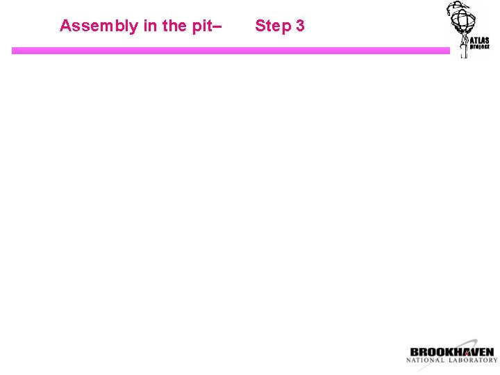 Assembly in the pit– Step 3 