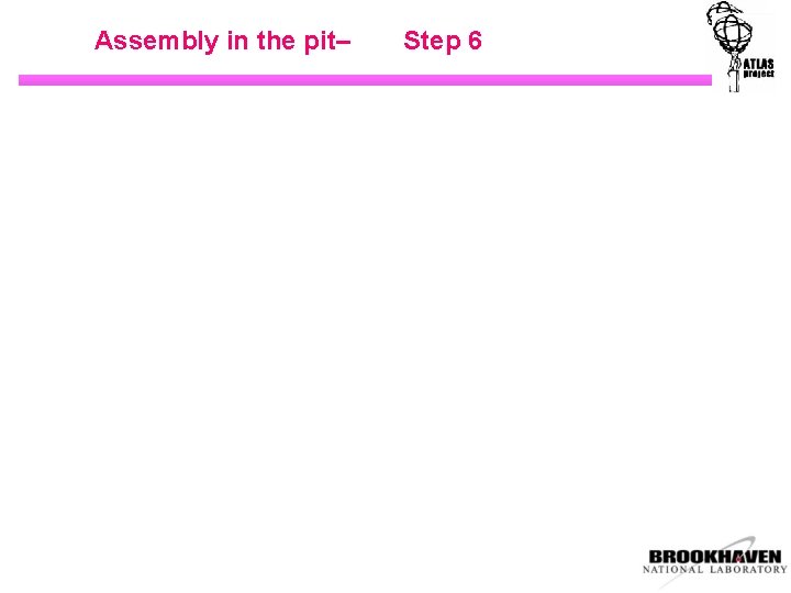 Assembly in the pit– Step 6 