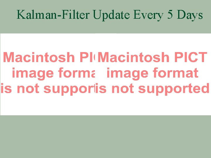 Kalman-Filter Update Every 5 Days 