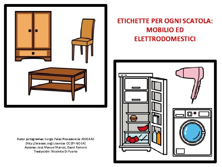 ETICHETTE PER OGNI SCATOLA: MOBILIO ED ELETTRODOMESTICI Autor pictogramas: Sergio Palao Procedencia: ARASAAC (http: ETICHETTE PER OGNI SCATOLA: MOBILIO ED ELETTRODOMESTICI Autor pictogramas: Sergio Palao Procedencia: ARASAAC (http: