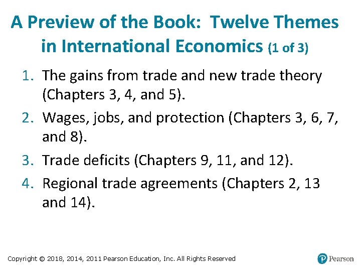 A Preview of the Book: Twelve Themes in International Economics (1 of 3) 1.