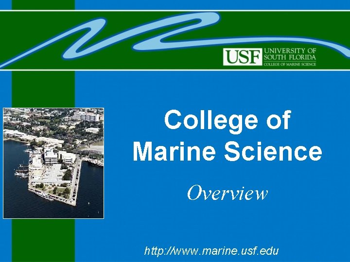 College of Marine Science Overview http: //www. marine. usf. edu 