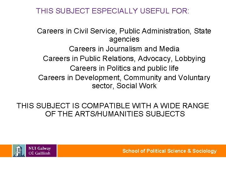 THIS SUBJECT ESPECIALLY USEFUL FOR: Careers in Civil Service, Public Administration, State agencies Careers