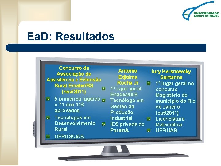 Ea. D: Resultados Concurso da Associação de Assistência e Extensão Rural Emater/RS (nov/2011) 5