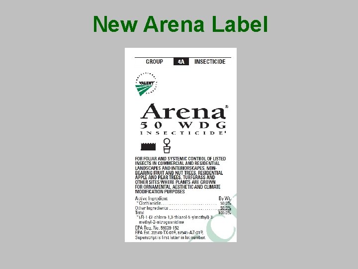 New Arena Label 