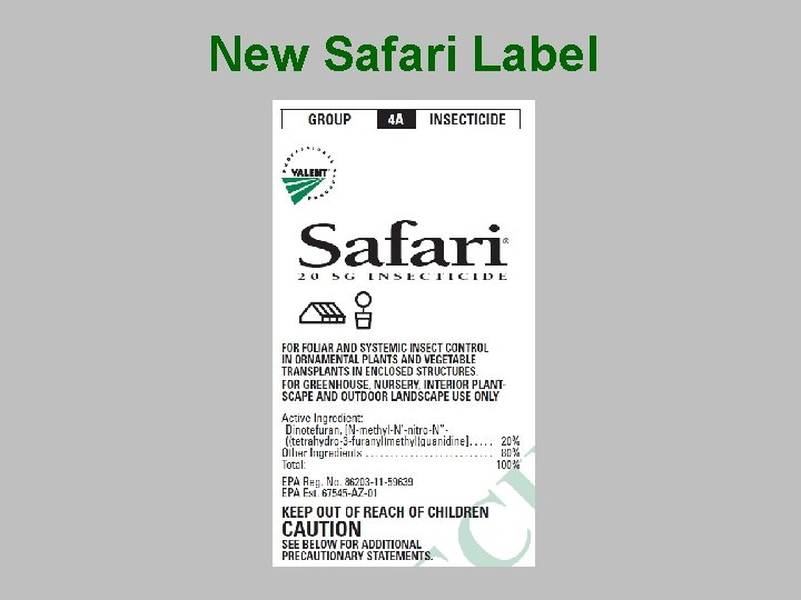 New Safari Label 