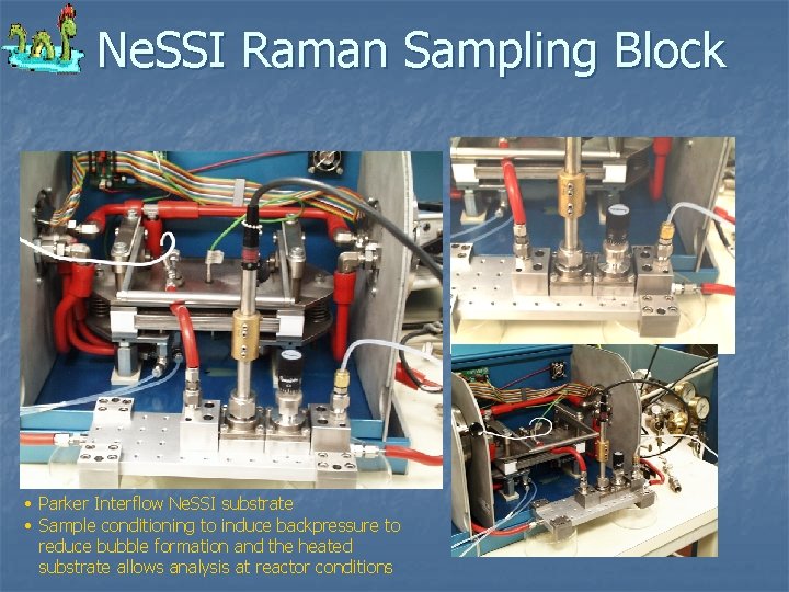 Ne. SSI Raman Sampling Block • Parker Interflow Ne. SSI substrate • Sample conditioning