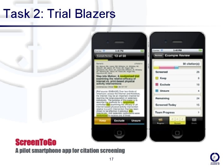 Task 2: Trial Blazers 17 