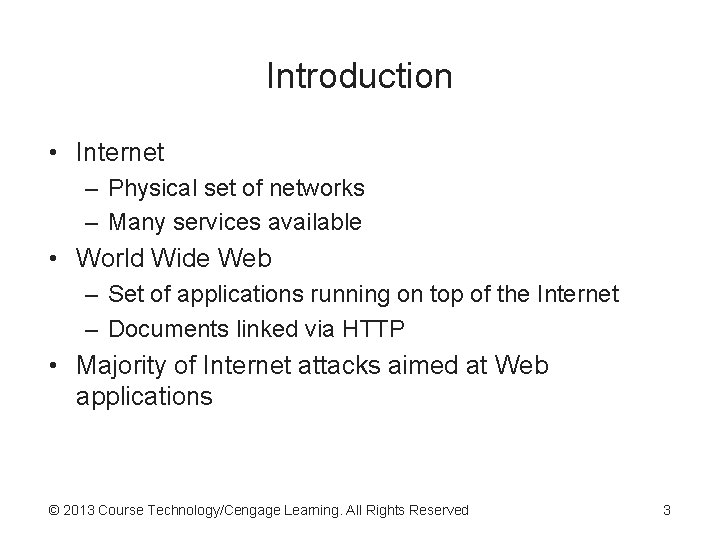 Introduction • Internet – Physical set of networks – Many services available • World Introduction • Internet – Physical set of networks – Many services available • World