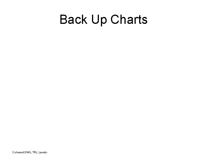 Back Up Charts Coherent DWL TRL Levels - 