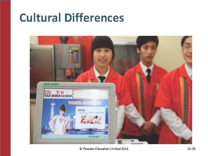 Cultural Differences © Pearson Education Limited 2015 14 -25 Cultural Differences © Pearson Education Limited 2015 14 -25