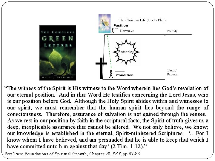 “The witness of the Spirit is His witness to the Word wherein lies God’s