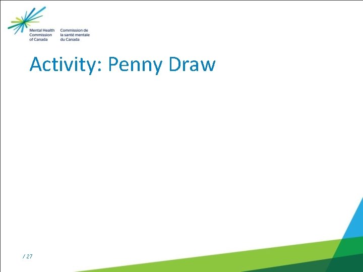 Activity: Penny Draw / 27 