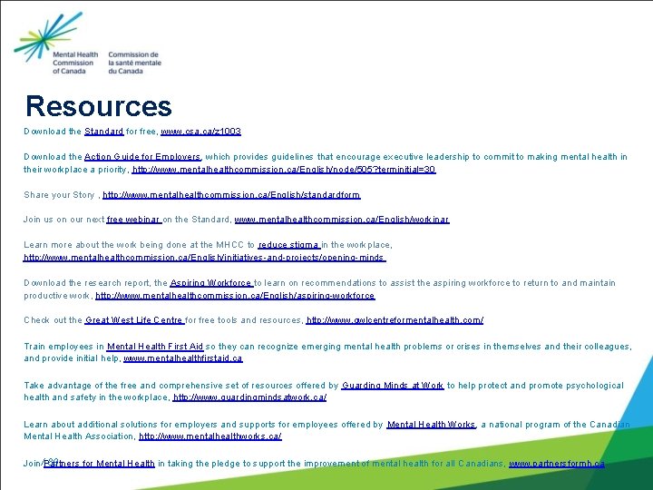 Resources Download the Standard for free, www. csa. ca/z 1003 Download the Action Guide