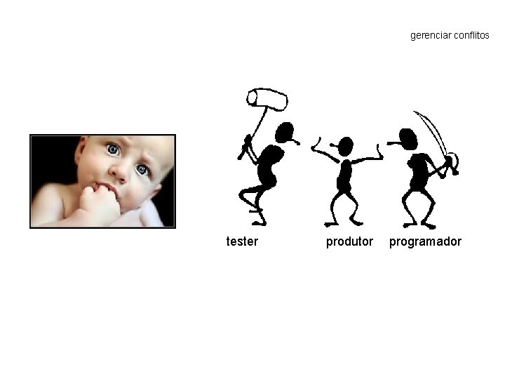 gerenciar conflitos tester produtor programador 