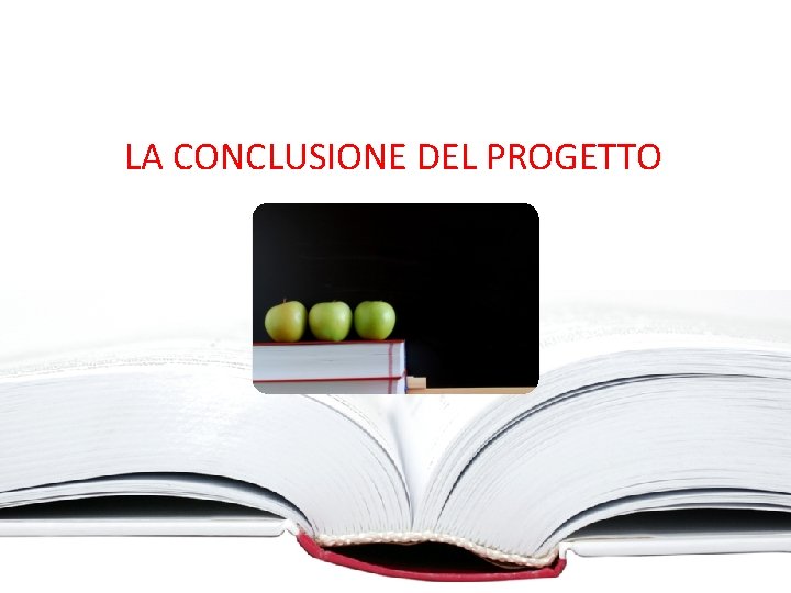 LA CONCLUSIONE DEL PROGETTO 