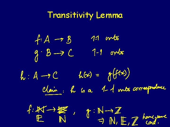 Transitivity Lemma 