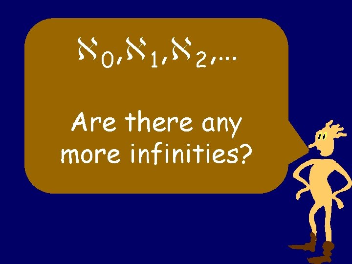  0, 1, 2, … Are there any more infinities? 