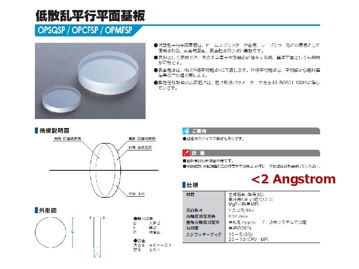 <2 Angstrom <2 Angstrom