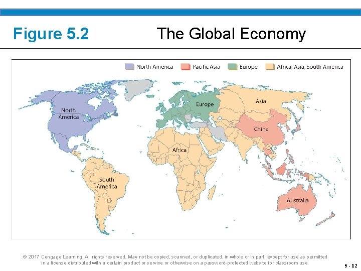 Figure 5. 2 The Global Economy © 2017 Cengage Learning. All rights reserved. May