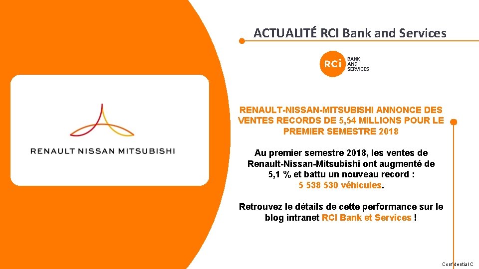 ACTUALITÉ RCI Bank and Services RENAULT-NISSAN-MITSUBISHI ANNONCE DES VENTES RECORDS DE 5, 54 MILLIONS ACTUALITÉ RCI Bank and Services RENAULT-NISSAN-MITSUBISHI ANNONCE DES VENTES RECORDS DE 5, 54 MILLIONS