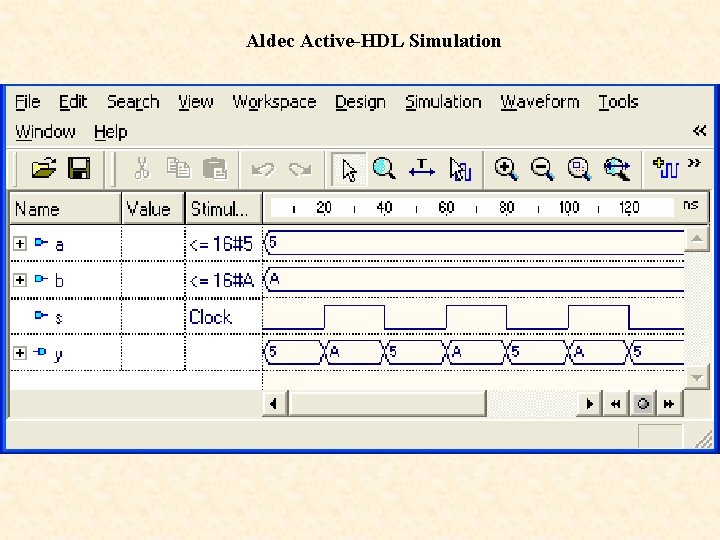 Aldec Active-HDL Simulation 