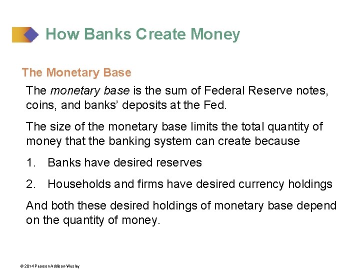 How Banks Create Money The Monetary Base The monetary base is the sum of