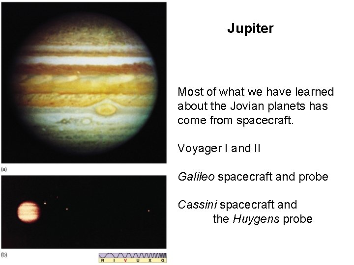 Jupiter Most of what we have learned about the Jovian planets has come from Jupiter Most of what we have learned about the Jovian planets has come from