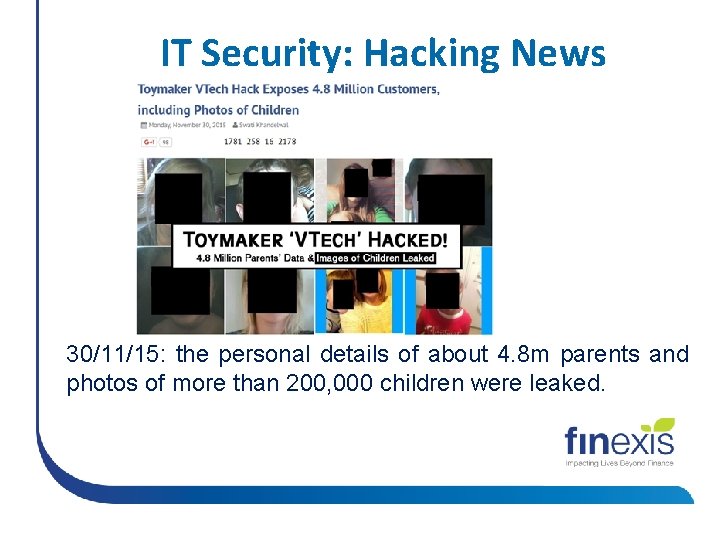 IT Security: Hacking News 30/11/15: the personal details of about 4. 8 m parents