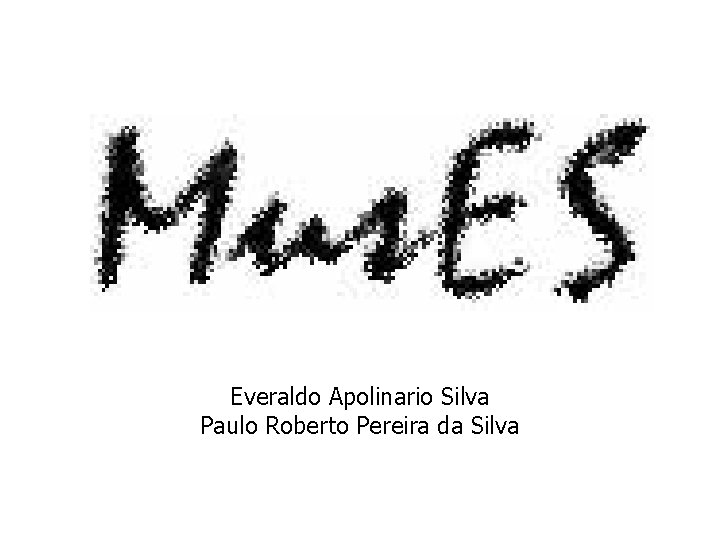 Everaldo Apolinario Silva Paulo Roberto Pereira da Silva 