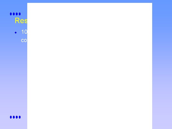 Results l 10 -minute comparison 