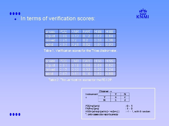 l In terms of verification scores: 