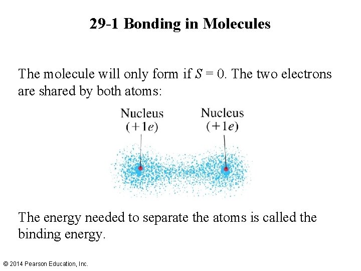 29 -1 Bonding in Molecules The molecule will only form if S = 0.