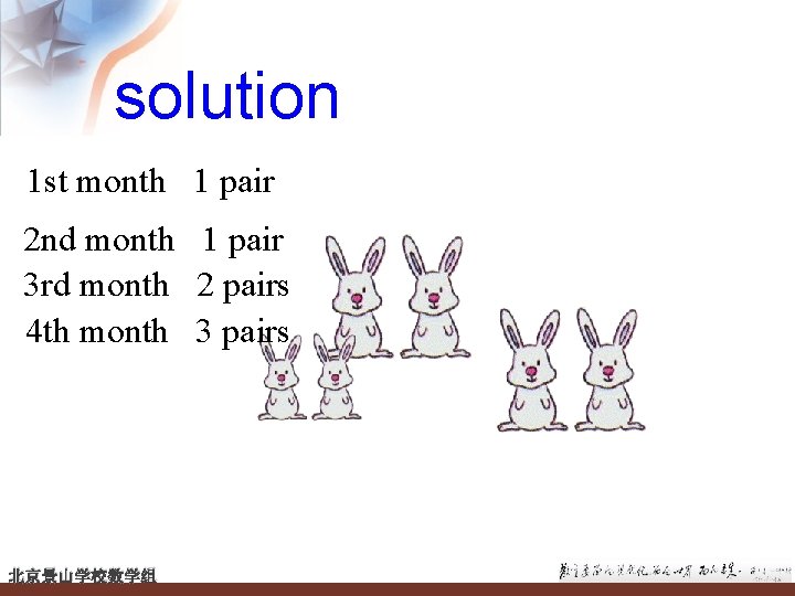 solution 1 st month 1 pair 2 nd month 1 pair 3 rd month