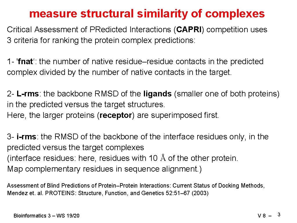 V 8 Analysis Of Proteinprotein Binding Modelling By