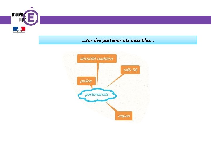 …Sur des partenariats possibles… 