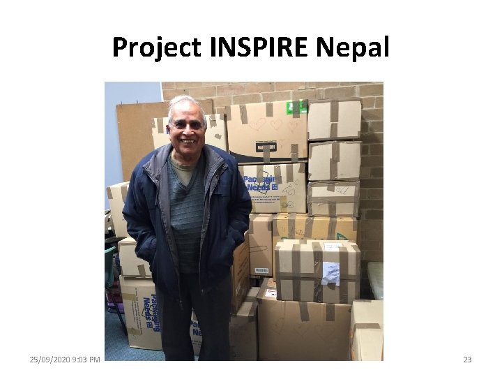 Project INSPIRE Nepal 25/09/2020 9: 03 PM 23 