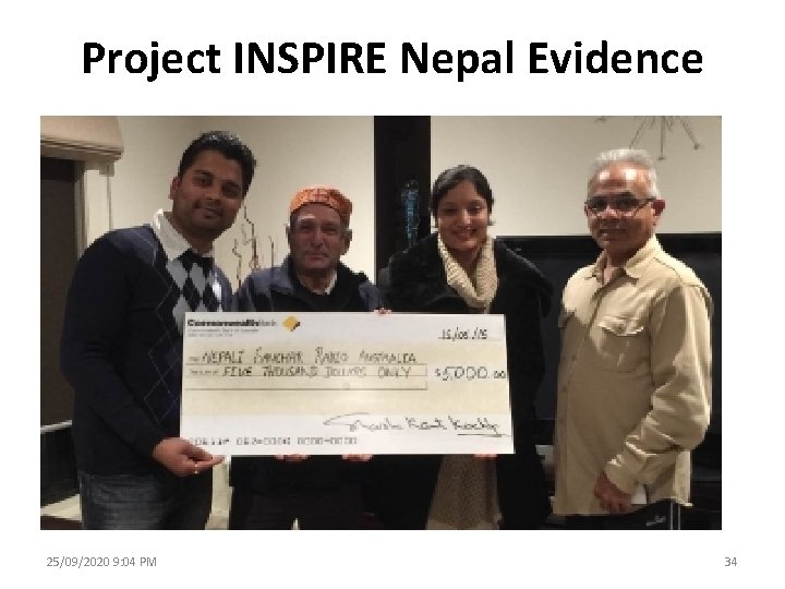 Project INSPIRE Nepal Evidence 25/09/2020 9: 04 PM 34 