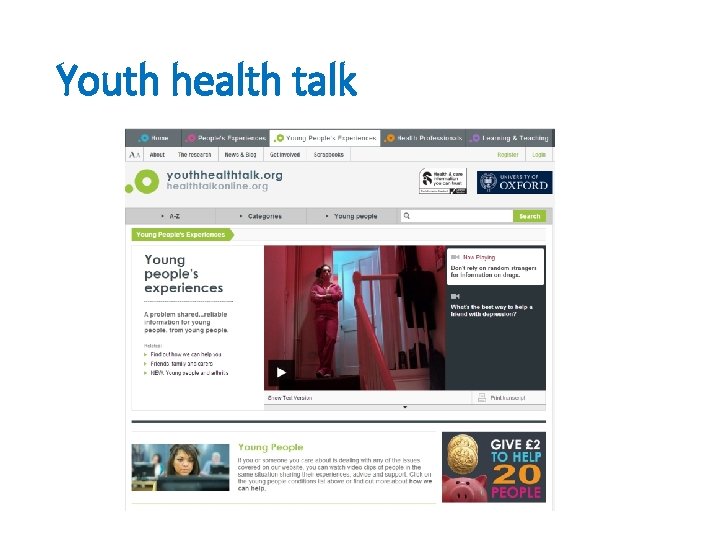 Youth health talk 