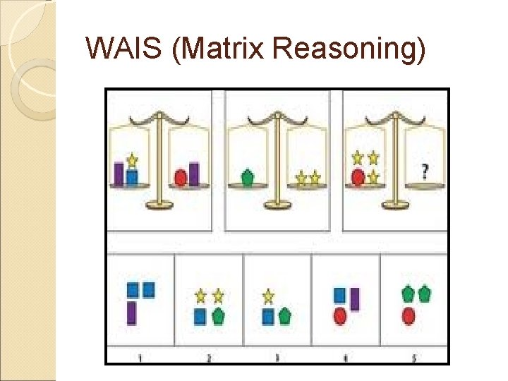 WAIS (Matrix Reasoning) 