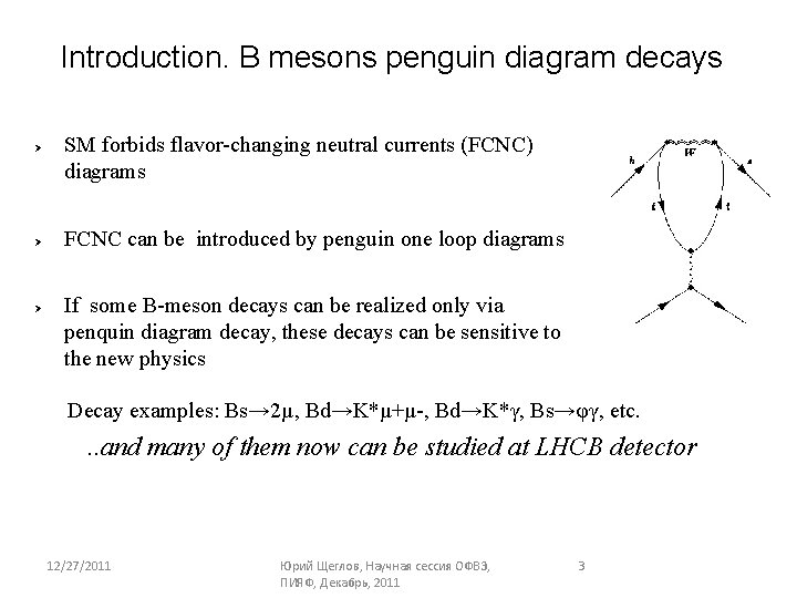Outlook Introduction Recent Bs D 2 Results Physics