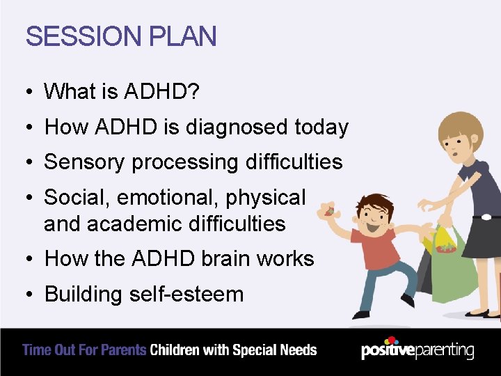 SESSION PLAN • What is ADHD? • How ADHD is diagnosed today • Sensory