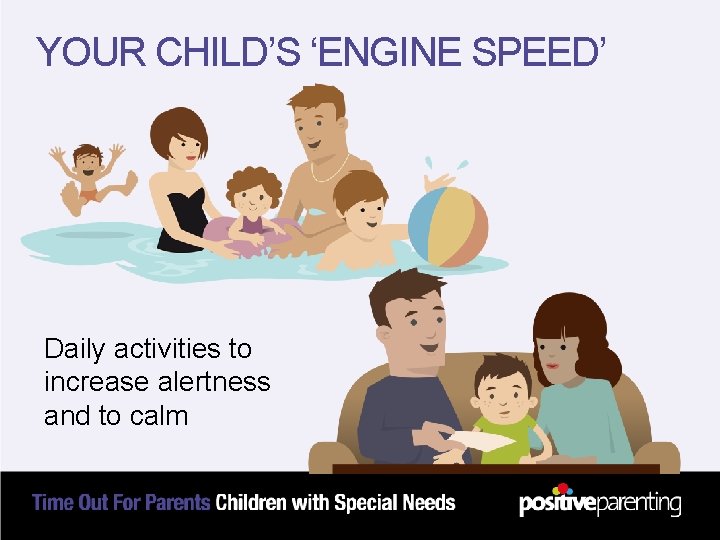 YOUR CHILD’S ‘ENGINE SPEED’ Daily activities to increase alertness and to calm 