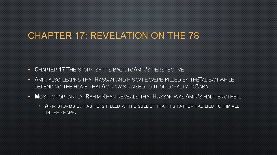 CHAPTER 17: REVELATION ON THE 7 S • CHAPTER 17: THE STORY SHIFTS BACK CHAPTER 17: REVELATION ON THE 7 S • CHAPTER 17: THE STORY SHIFTS BACK