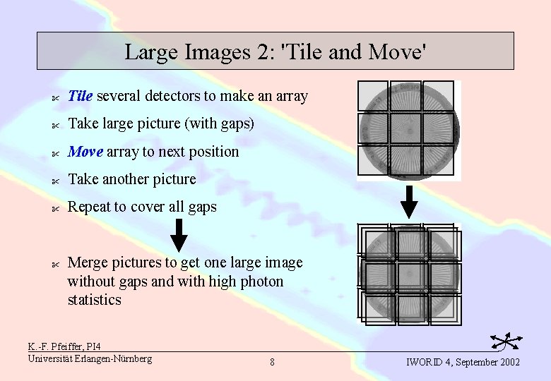 Large Images 2: 'Tile and Move' " Tile several detectors to make an array
