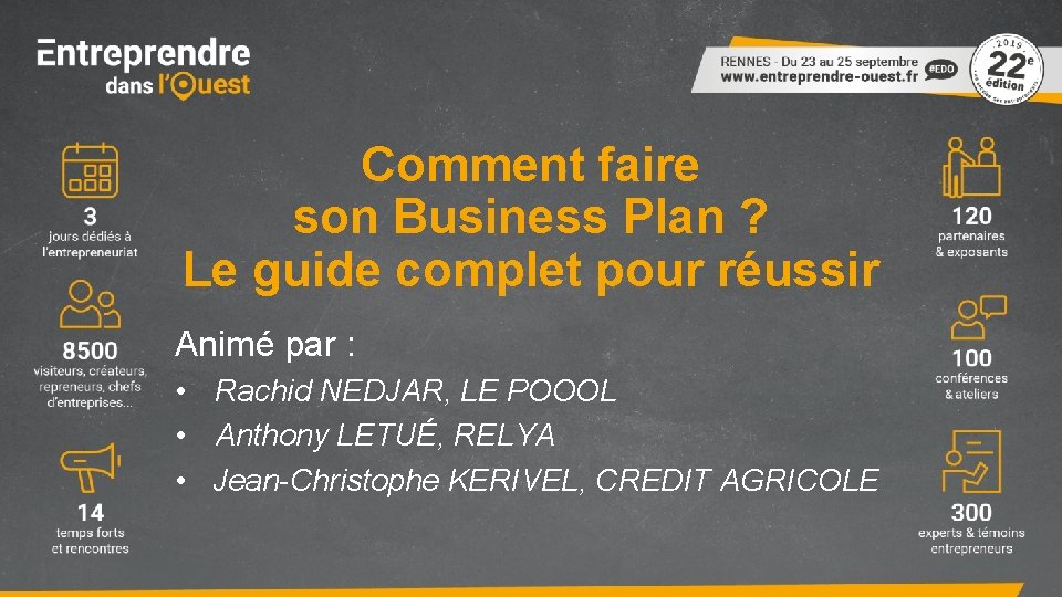 Comment faire son Business Plan ? Le guide complet pour réussir Animé par :