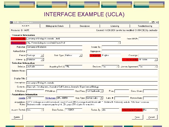 INTERFACE EXAMPLE (UCLA) 
