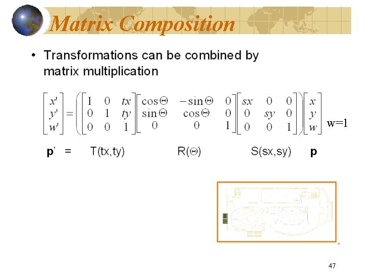 Matrix Composition w=1 47 
