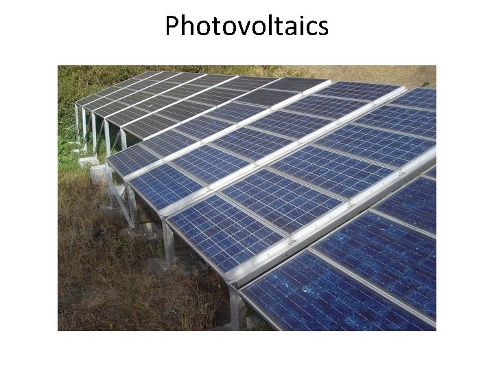 Photovoltaics 